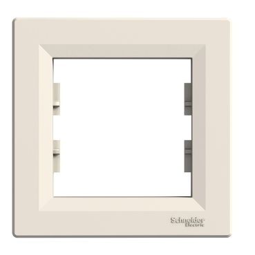 Рамка 1-постова, кремовий, Asfora