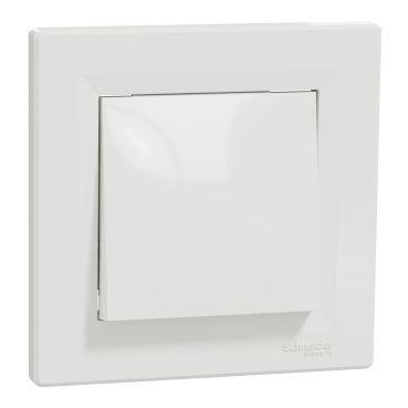 ВИМИКАЧ ОДНОКЛАВІШНИЙ САМОЗАЖИМНИЙ БІЛИЙ ASFORA