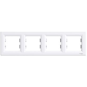 РАМКА ЧОТИРИМІСНА ГОРИЗОНТАЛЬНА, БІЛА ASFORA